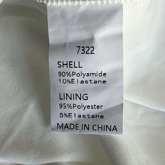 NWT White Cocktail Dress Sz Medium Ruched Off Shoulder Bodycon Lined Wedding - Picture 6 of 8